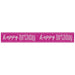 Glitz Happy Birthday Pink Prism Foil Banner 9 ft