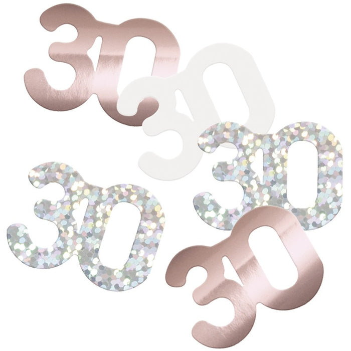 Glitz 30 Rose Gold Foil Confetti 14g