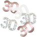 Glitz 30 Rose Gold Foil Confetti 14g