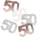 Glitz 50 Rose Gold Foil Confetti 14g