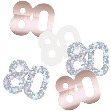 Glitz 80 Rose Gold Foil Confetti 14g