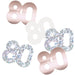 Glitz 80 Rose Gold Foil Confetti 14g