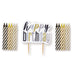Glitz Black Happy Birthday Pick Candle & Spiral Candle Set 13 Piece