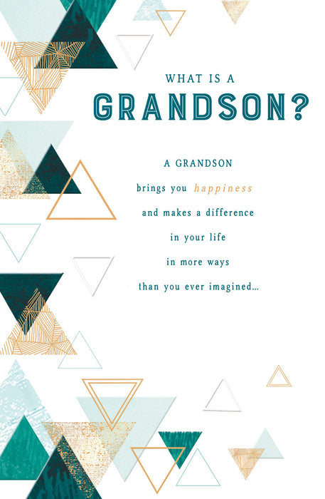 Carlton Birthday Card for Grandson, Conv Design
