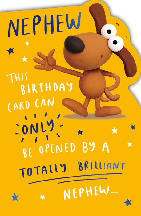 Crackers | Birthday Card Nephew Hum | Happy Birthday Gifts | Him, Boys, Men | With Envelope