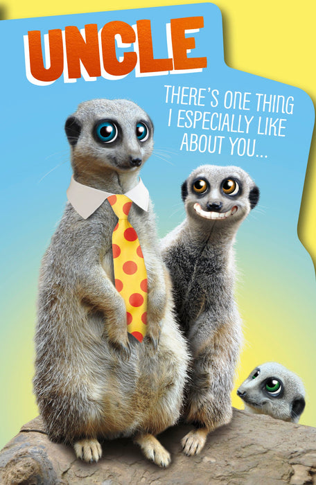 Hanson | Birthday Card Uncle Hum | Happy Birthday Gifts | Him, Boys, Men | With Envelope