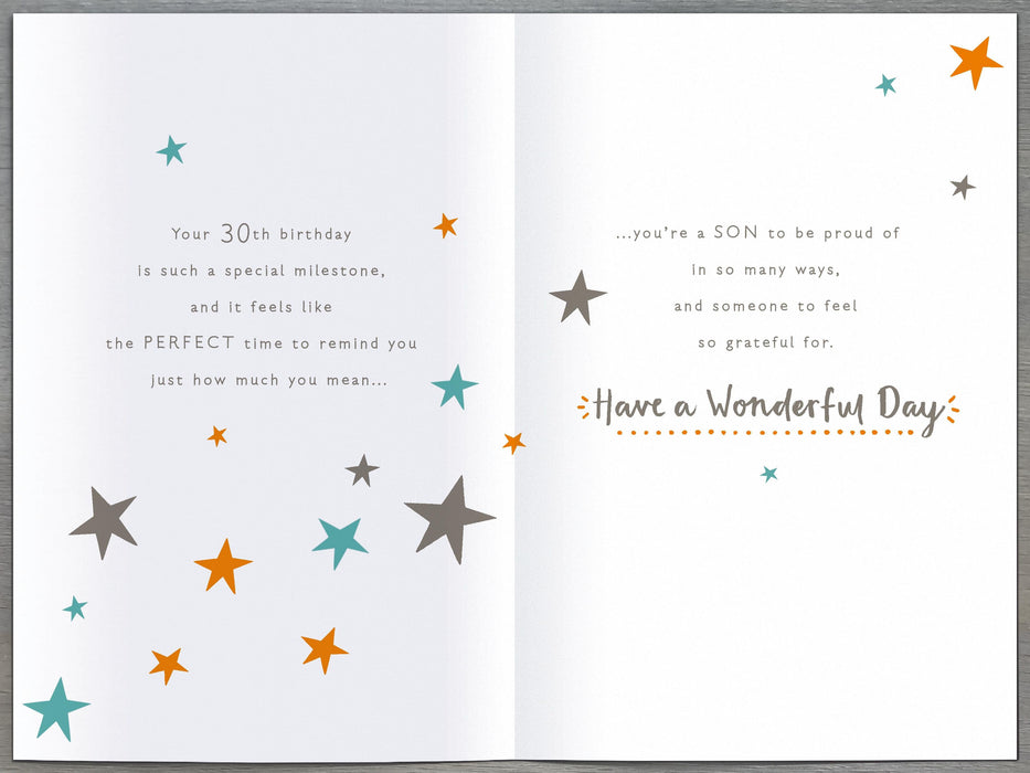 Gibson | Birthday Card 30th Son | Happy Birthday Gifts | With Envelope