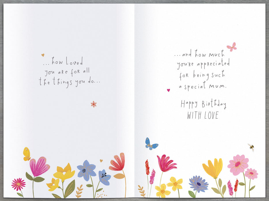 Gibson | Birthday Card 70th Mum | Happy Birthday Gifts | With Envelope