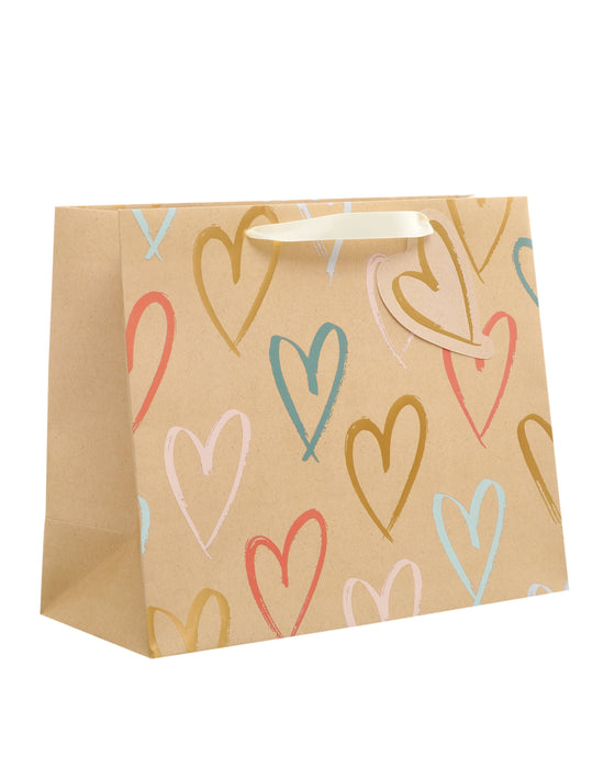 Wedding Hearts Open Card for Blank, Blank Design