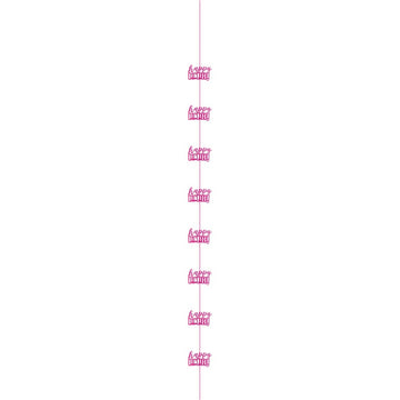 Glitz H.B. Pink Hanging Decorations 5 ft