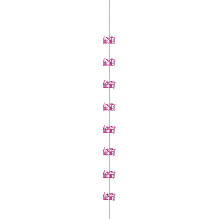 Glitz H.B. Pink Hanging Decorations 5 ft