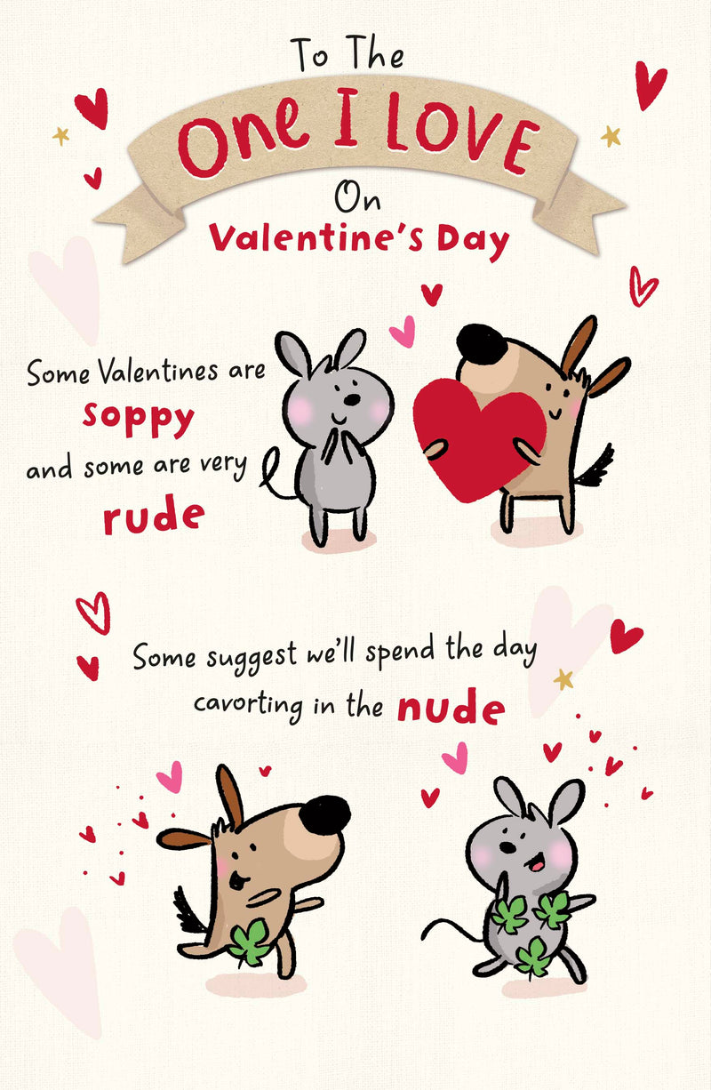 Fiddlesticks Valentine's Day Card for Partner, Humorous Design, 748910