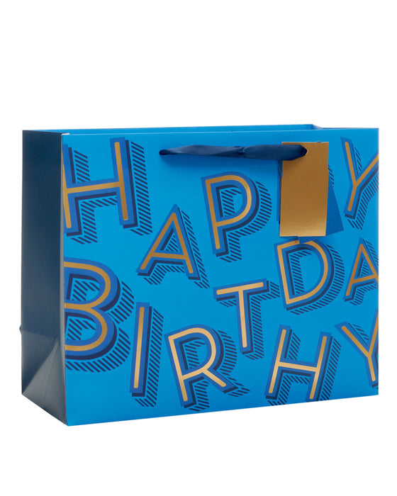 Happy Birthday Text Birthday Card for Masc, Conv Design