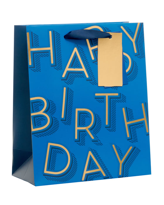 Happy Birthday Text Birthday Card for Masc, Conv Design