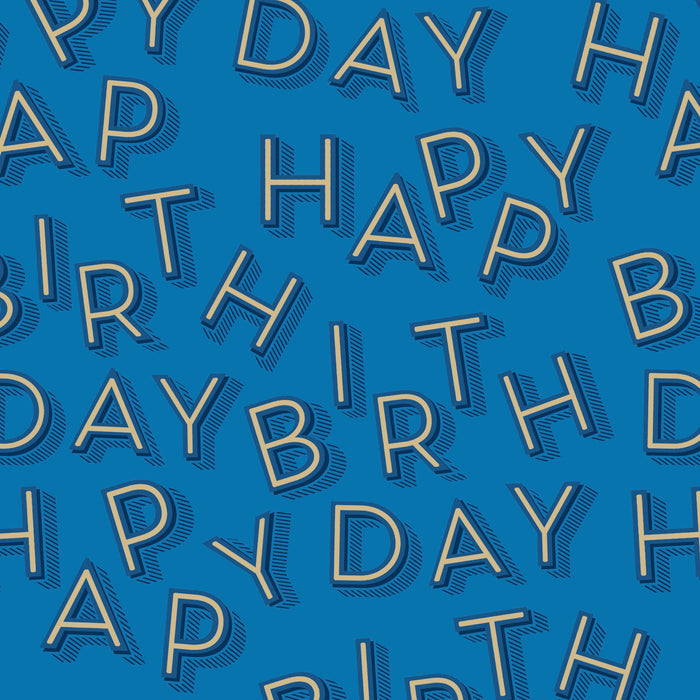 Happy Birthday Text Open Card for Masc, Conv Design