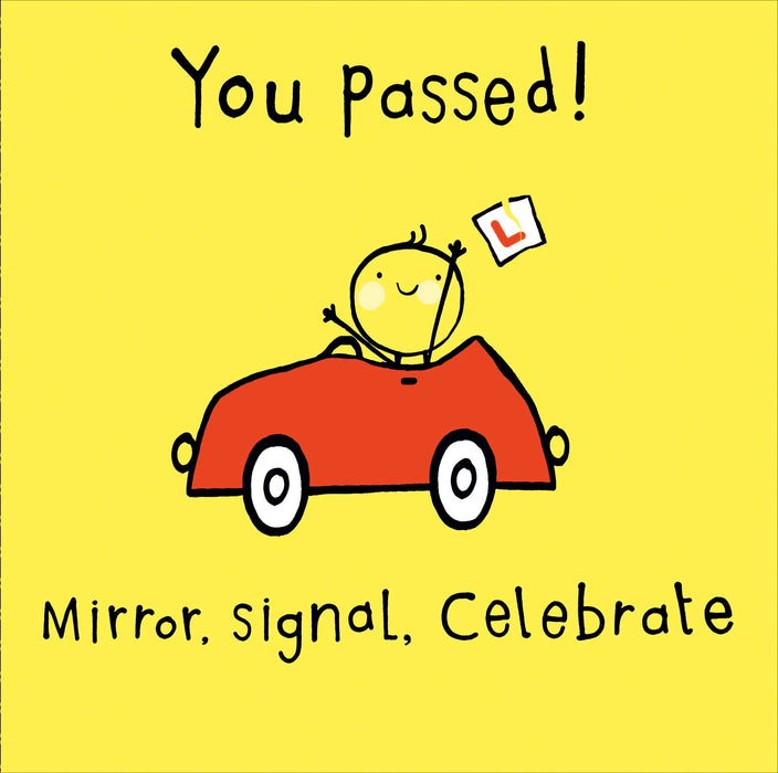 Benny Congrats Card for Driving, Cute Design
