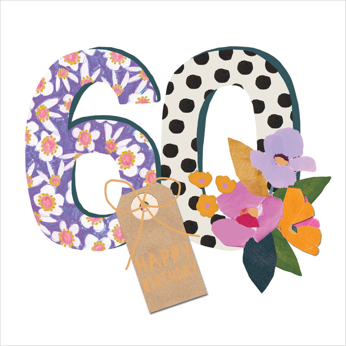 Kindred Stop The Clock Birthday Card for 60th, Conv Design