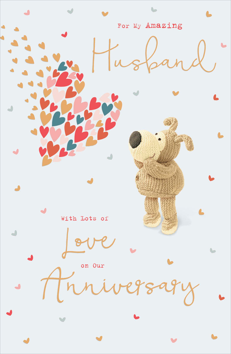 Boofle | Anniversary Wedding Husband Cute | Card and Gift | With Envelope