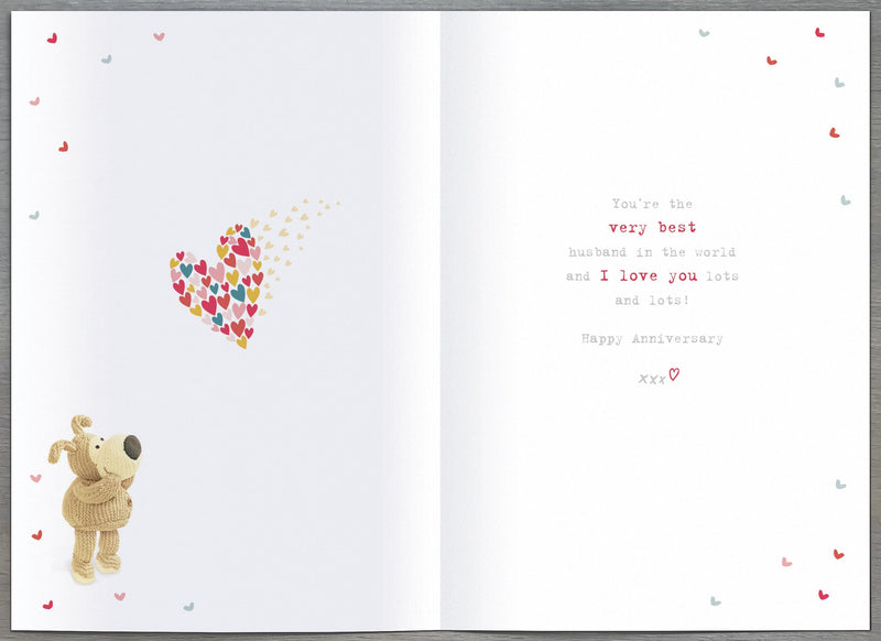 Boofle | Anniversary Wedding Husband Cute | Card and Gift | With Envelope