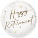 Happy Retirement Round 18" Foil Balloon Packaged (Optional Helium Inflation)