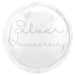 18" Happy 25th Anniversary Foil Balloon Round (Optional Helium Inflation)