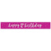 Glitz Pink Age 12 Prism Foil Banner 9 ft