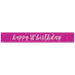 Glitz Pink Age 14 Prism Foil Banner 9 ft
