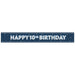 Glitz Blue Age 10 Prism Foil Banner 9 ft