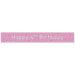 Glitz Pink Age 4 Prism Foil Banner 9 ft