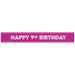 Glitz Pink Age 9 Prism Foil Banner 9 ft