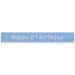 Glitz Blue Age 2 Prism Foil Banner 9 ft