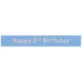 Glitz Blue Age 3 Prism Foil Banner 9 ft