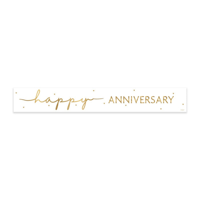 Happy Anniversary Foil Banner 9 ft