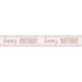 Bright Confetti Rose Gold Foil Banner 9 ft