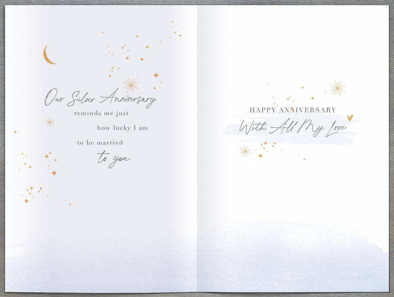 Gibson | Anniversary Wedding 25th Husband | Card and Gift | With Envelope