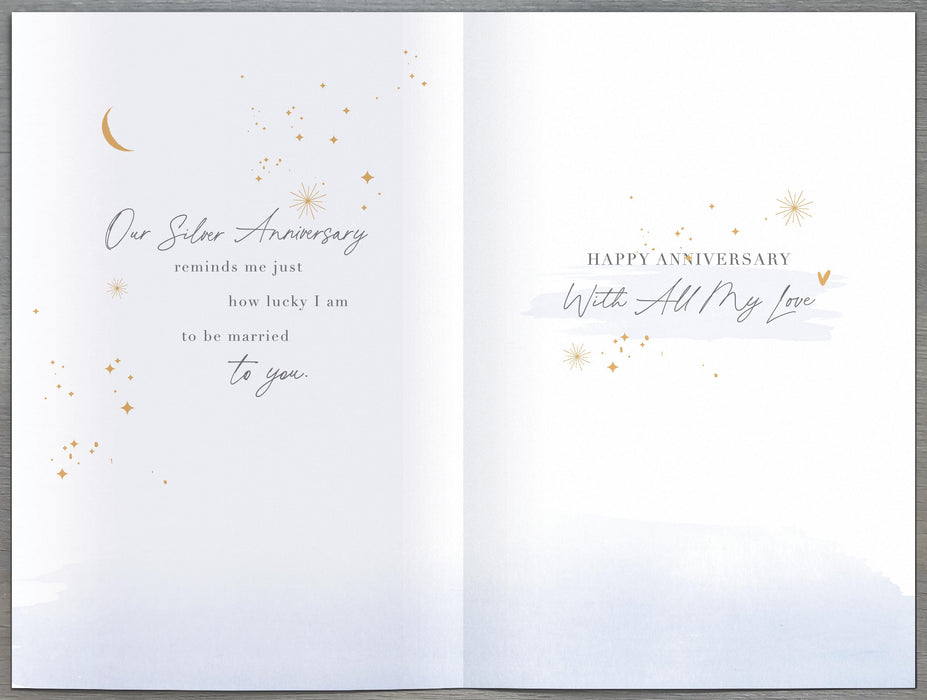 Gibson | Anniversary Wedding 25th Husband | Card & Gift | With Envelope
