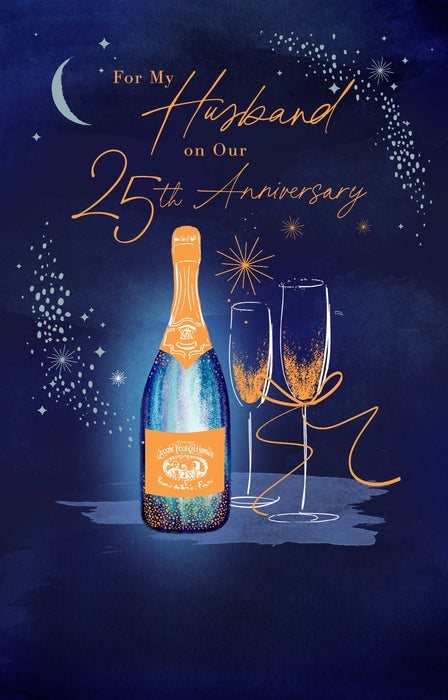 Gibson | Anniversary Wedding 25th Husband | Card & Gift | With Envelope