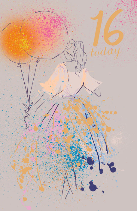 Carlton | Birthday Card Young Adult 16th | Happy Birthday Gifts | With Envelope