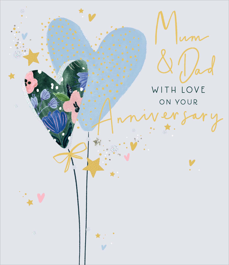 Carlton | Wedding Anniversary Card | Conventional Design | With Envelope