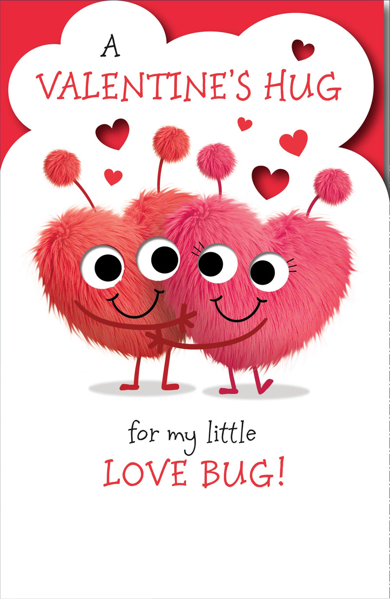 Fuzz Bugs Valentine's Day Card for Partner, Cute Design, 760853