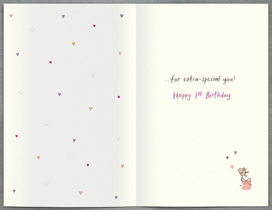 Lots | Birthday Card 1 Year Girl Juv | Happy Birthday Gifts | With Envelope