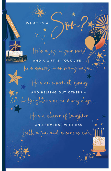 Gibson | Birthday Card Son | Conventional Design | With Envelope