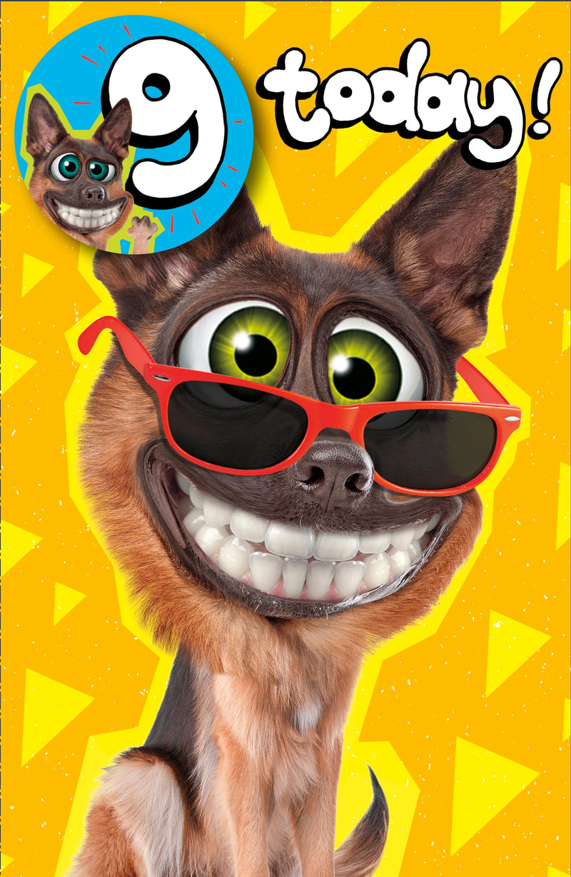Hanson | Birthday Card 9 Year Boy Juv | Happy Birthday Gifts | With Envelope