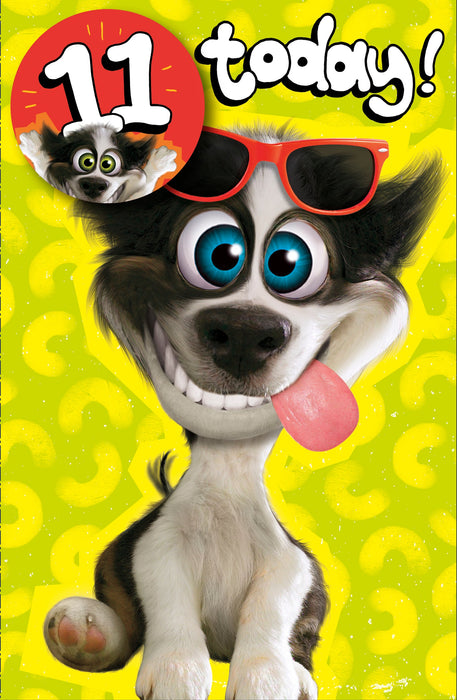 Hanson | Birthday Card 11 Year Boy Juv | Happy Birthday Gifts | With Envelope