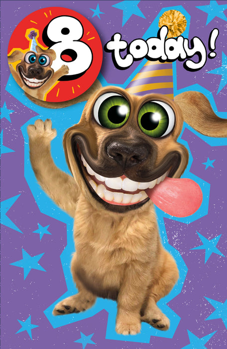 Twisted | Birthday Card 8 Year Boy Juv | Happy Birthday Gifts | With Envelope