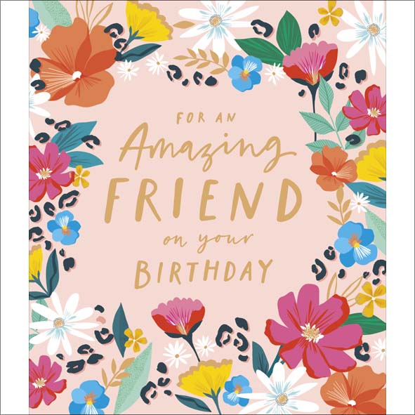 Carlton Birthday Card for Friend, Conv Design