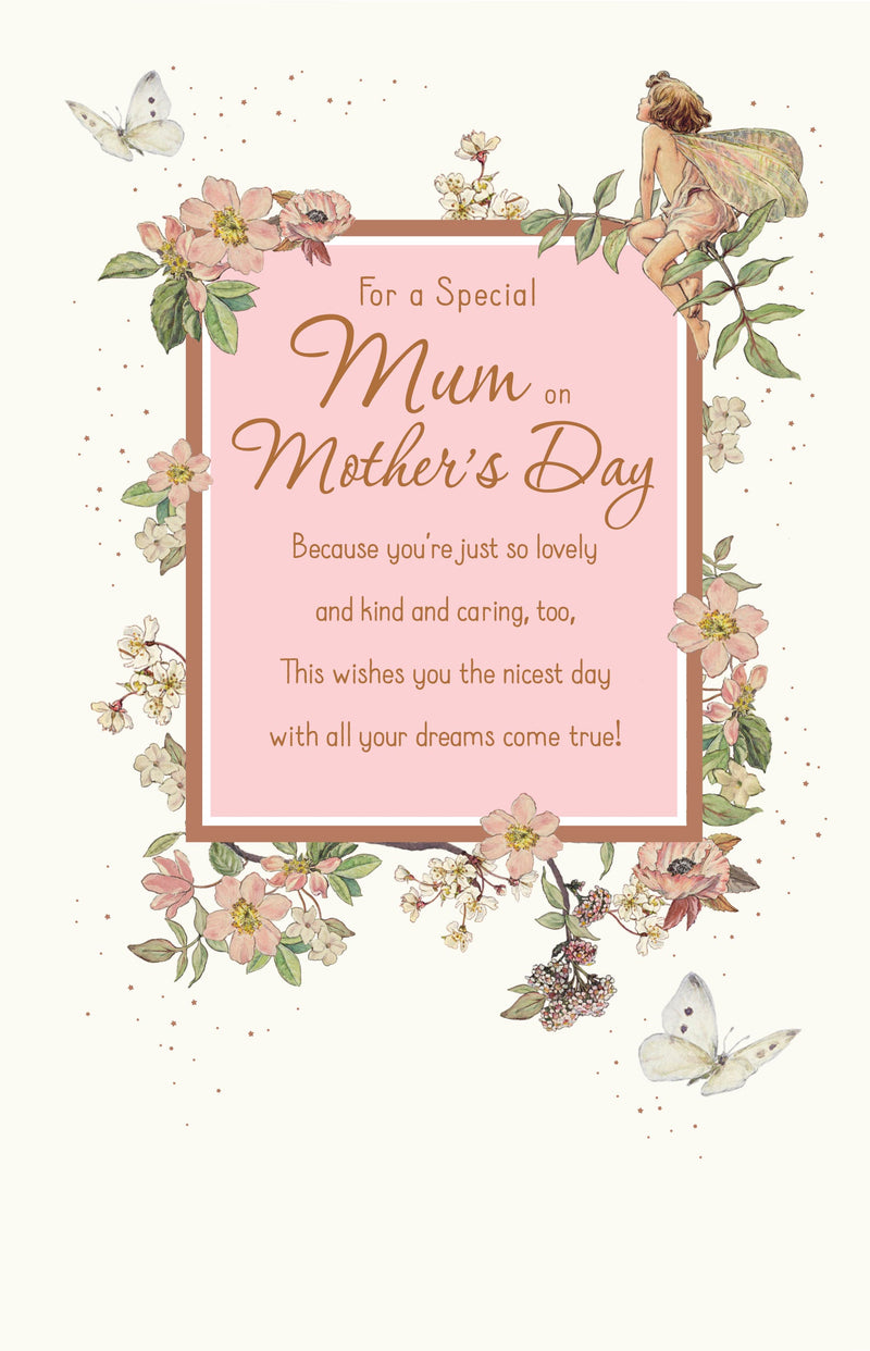 Flower Fairies Mother's Day Card for Mum, Cute Design, 763589