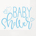 Blue Hearts Baby Shower Luncheon Napkins 16 Pack
