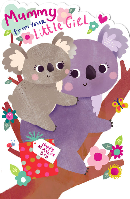 Giddy Critters Mother's Day Card for Mummy, Juvenile Design, 764005