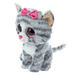 Ty Beanie Boos Regular - Kiki the Grey Cat soft toy - side
